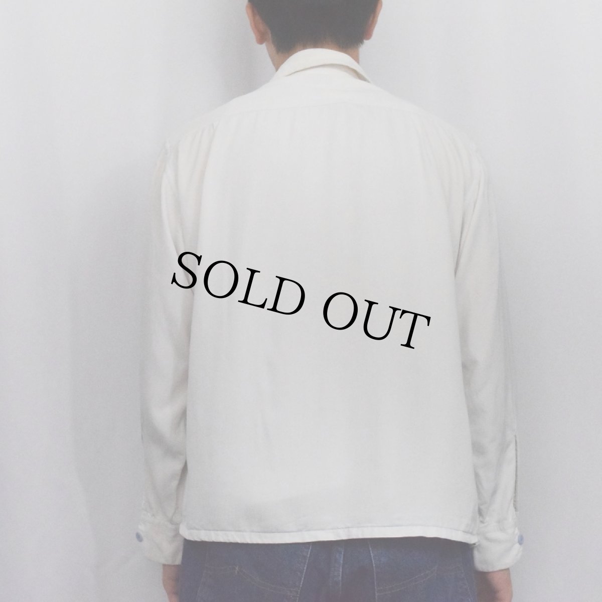 画像3: 50's Long Wear レーヨン×ダクロン オープンカラーシャツ (3)