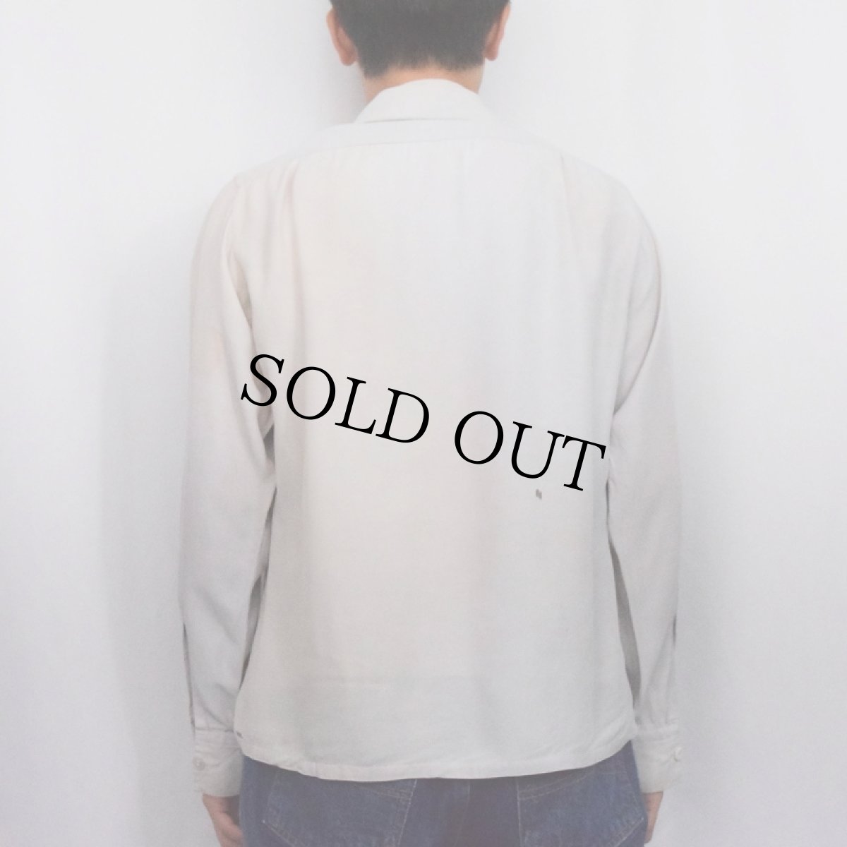 画像3: 40〜50's TOWER オープンカラーシャツ S (3)