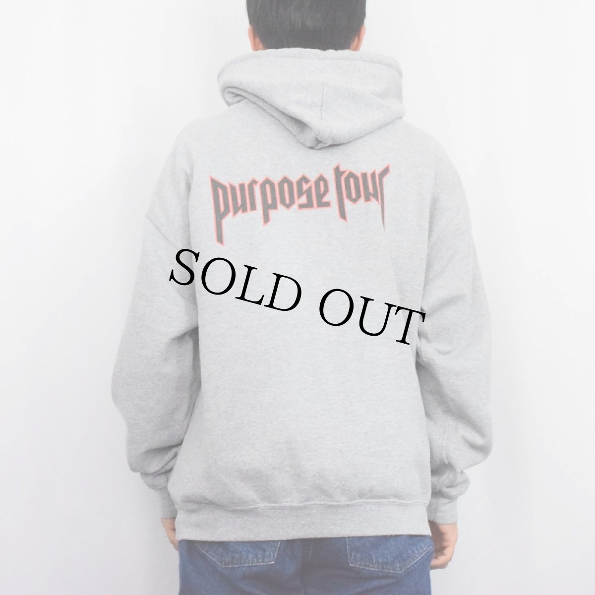 画像4: Justin Bieber "Purpose Tour" ミュージシャンツアースウェットフーディー L (4)