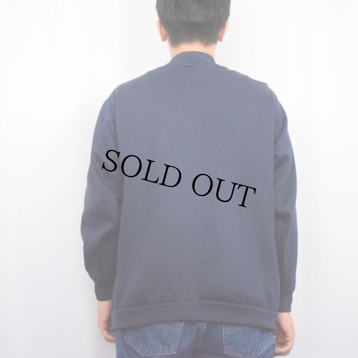 画像3: Blain スウェットスナップカーディガン NAVY (3)