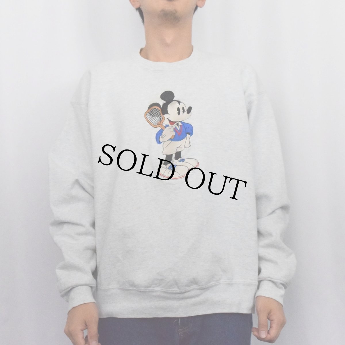 画像2: 90's MICKEY&CO. USA製 キャラクター刺繍スウェット L (2)