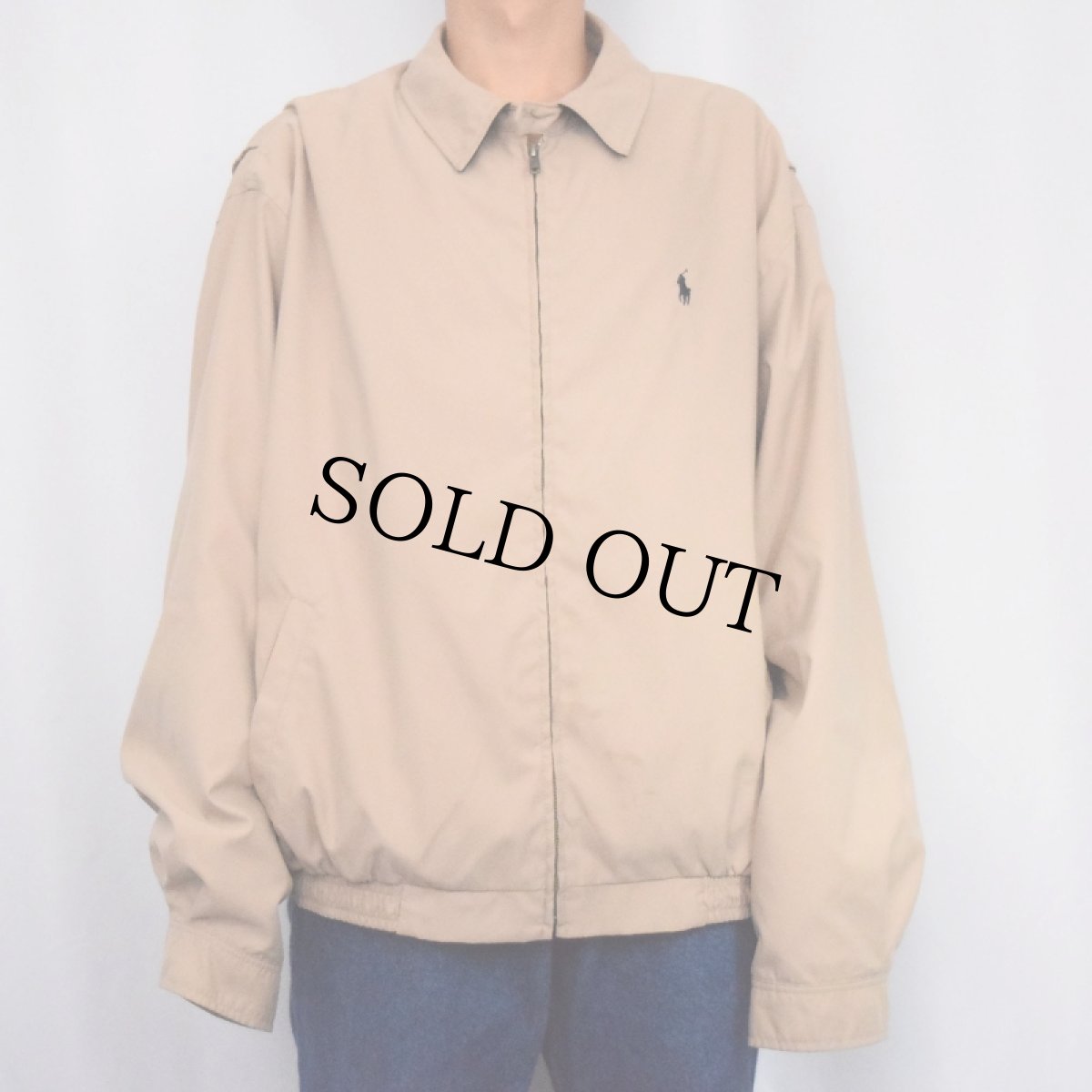 画像2: POLO Ralph Lauren ロゴ刺繍 ポリエステルスイングトップ XXL (2)