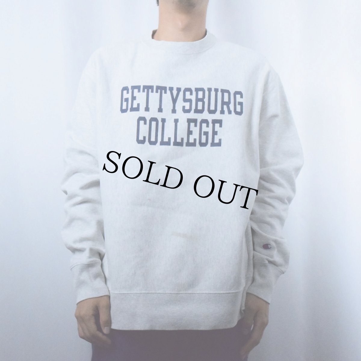 画像2: Champion REVERSE WEAVE "GETTYSBURG COLLEGE" プリントスウェット L (2)