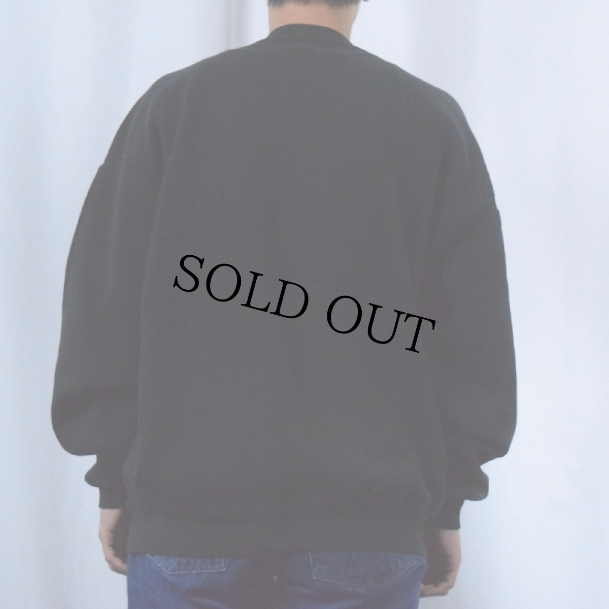 画像3: 90's 42nd Street USA製 "BLACK SWAMP PlAYERS" ミュージカルプリントスウェット BLACK 2X (3)