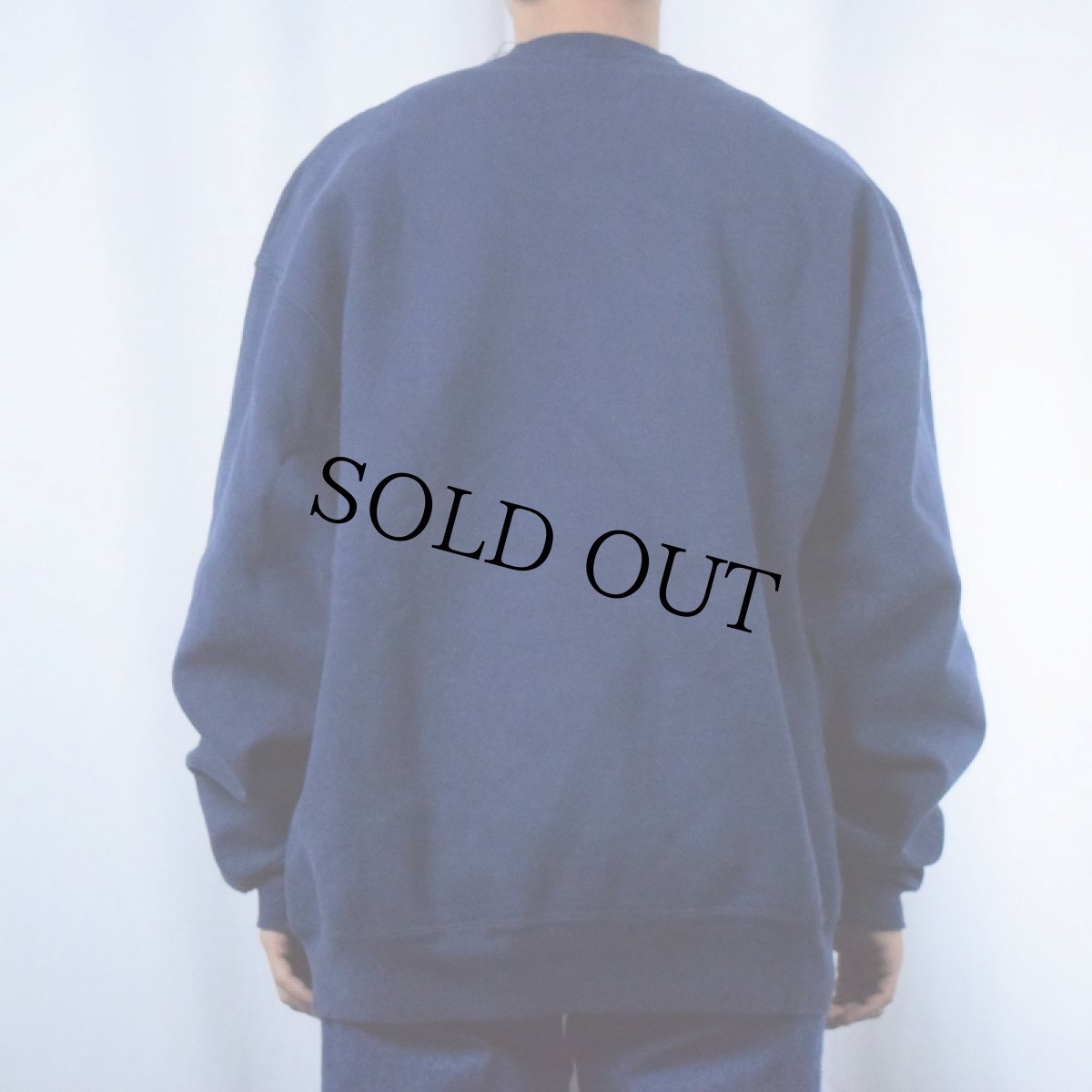 画像3: 90's FRUIT OF THE LOOM SUPER COTTON USA製 "MICHIGAN" プリントスウェット NAVY (3)