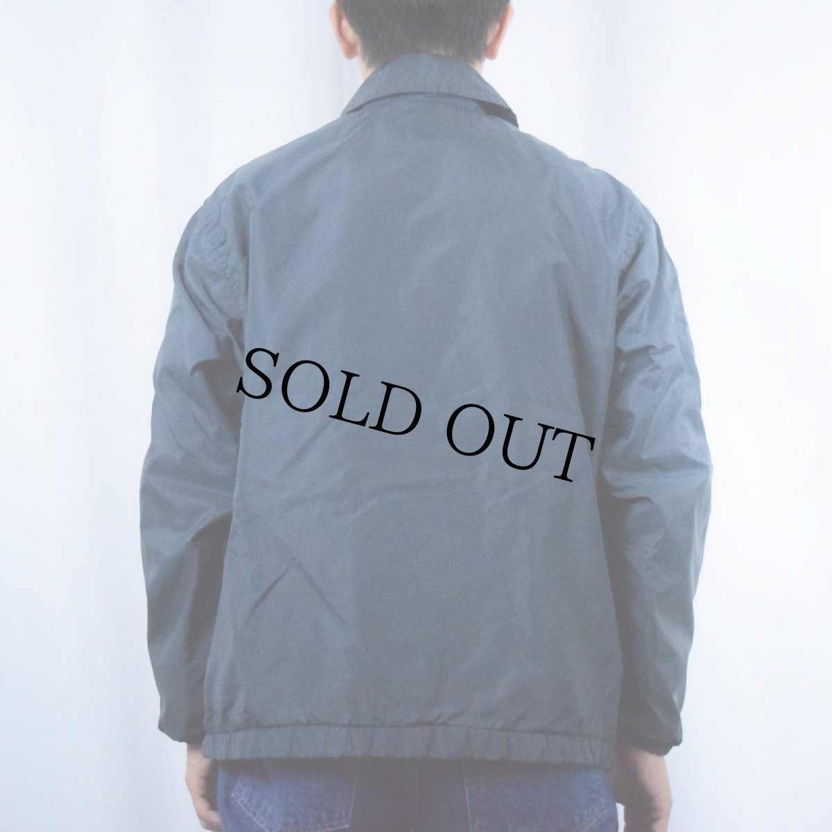 画像3: 70's L.L.Bean USA製 チンスト付き ナイロンコーチジャケット NAVY L (3)