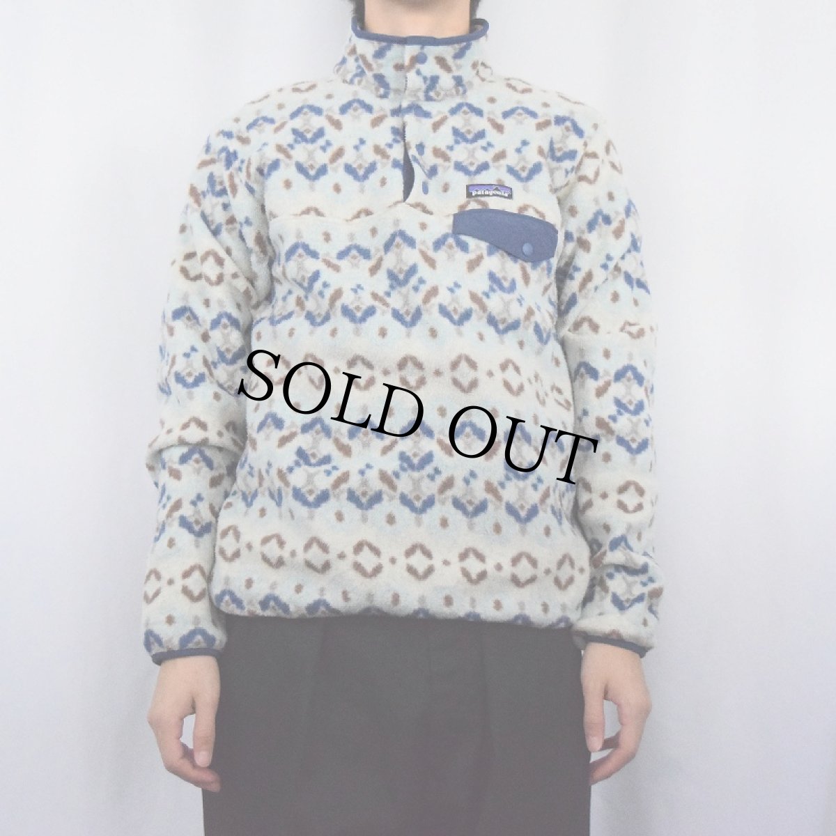 画像2: 2019AW Patagonia 総柄 スナップT M (2)