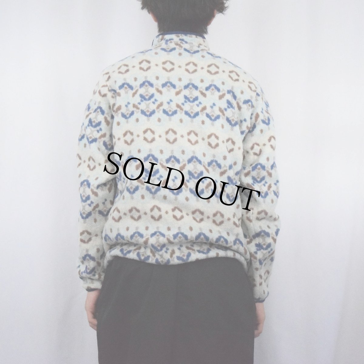 画像3: 2019AW Patagonia 総柄 スナップT M (3)