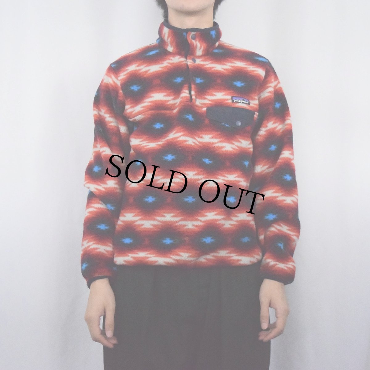 画像2: 2015AW Patagonia ネイティブ柄 スナップT M (2)