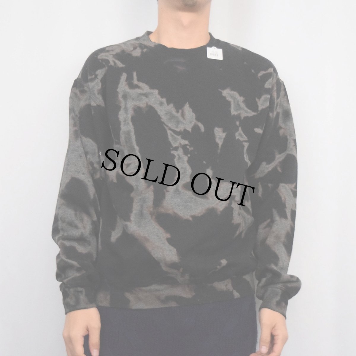 画像3: GILDAN ブリーチ加工 スウェット BLACK M (3)