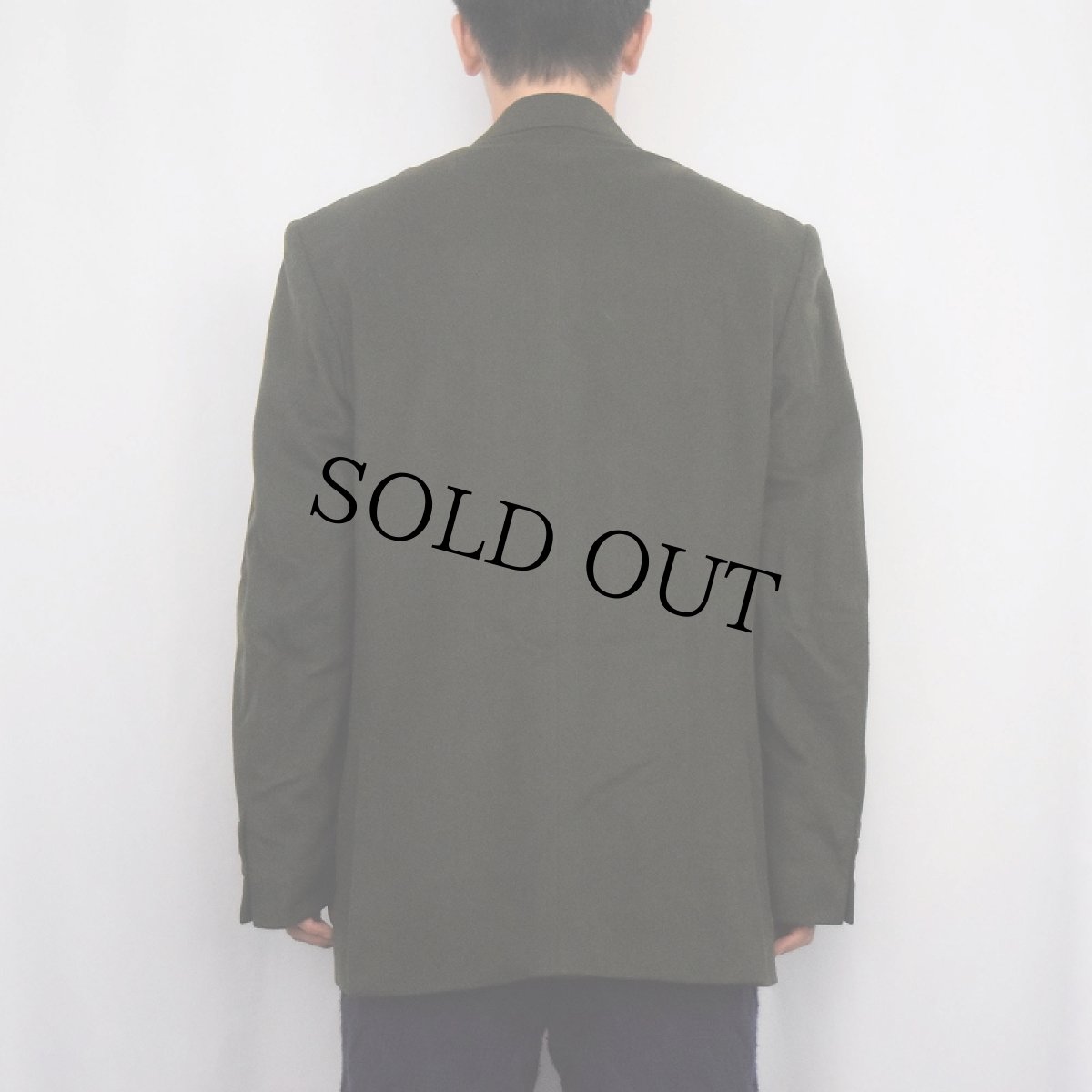 画像3: Oliver Grand FRANCE製 ウール×カシミア テーラードジャケット (3)