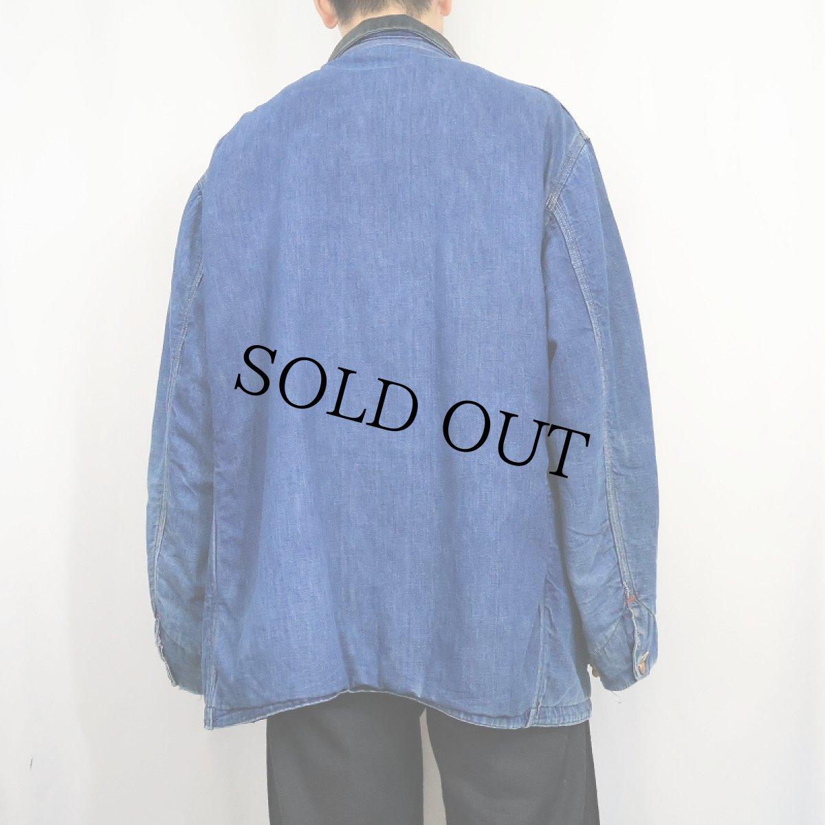 画像3: 60's Sears ブランケットライナー デニムカバーオール (3)