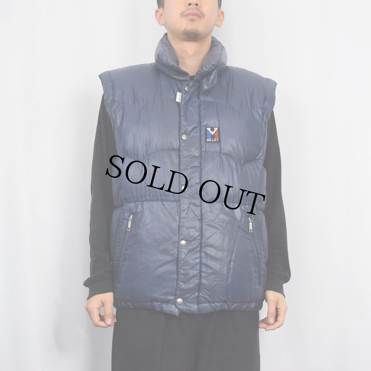 画像2: 80's〜 MILLET FRANCE製 ダウンベスト (2)