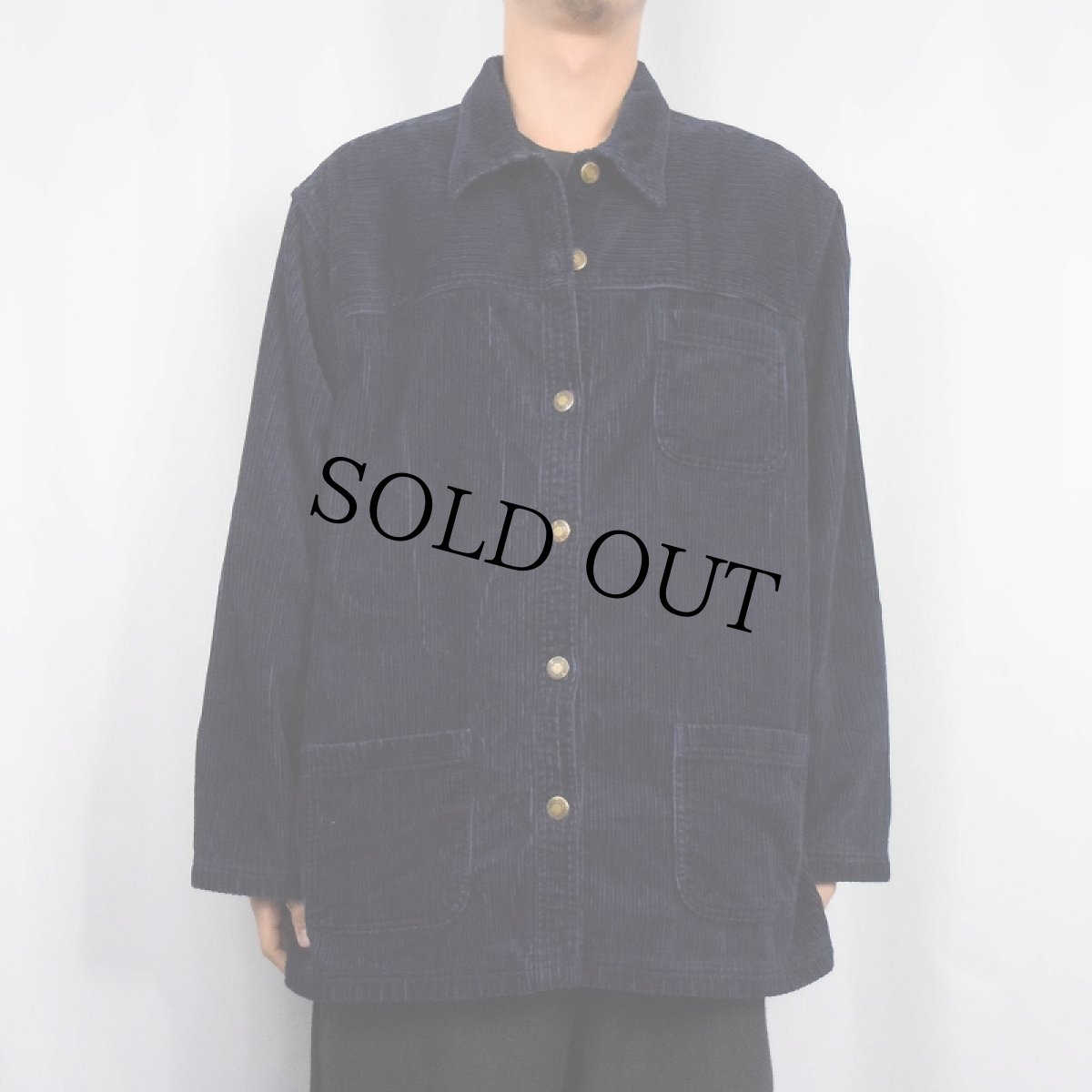 画像2: CLASSIC ELEMENTS コーデュロイジャケット NAVY (2)