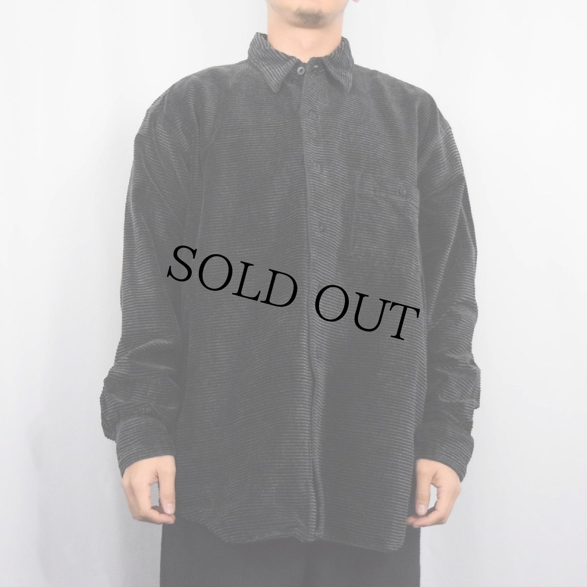 画像2: Wear First 横畝コーデュロイシャツ L (2)