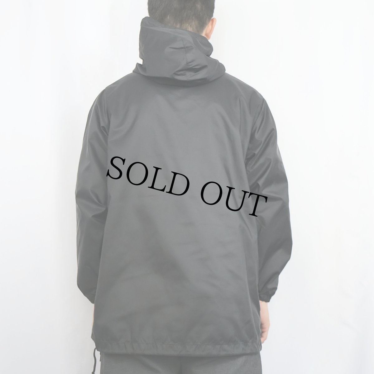 画像3: 60's Sportswear ナイロンアノラックパーカー BLACK (3)