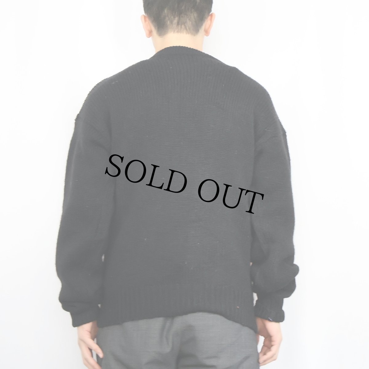 画像3: 80's Pringle 柄織り ウールニットセーター M (3)