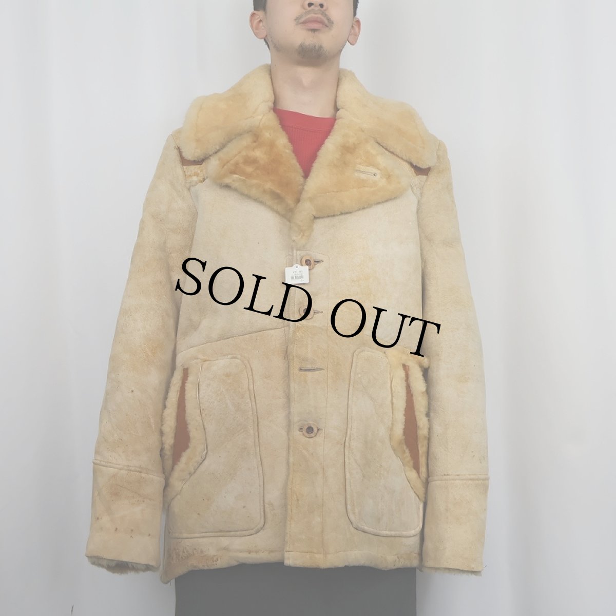 画像2: 70's Natural Comfort ムートンジャケット SIZE42 (2)