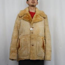 画像2: 70's Natural Comfort ムートンジャケット SIZE42 (2)