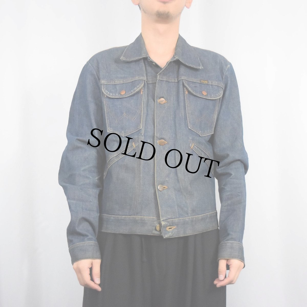 画像2: 70's Wrangler 124MJ USA製 デニムジャケット SIZE40 (2)
