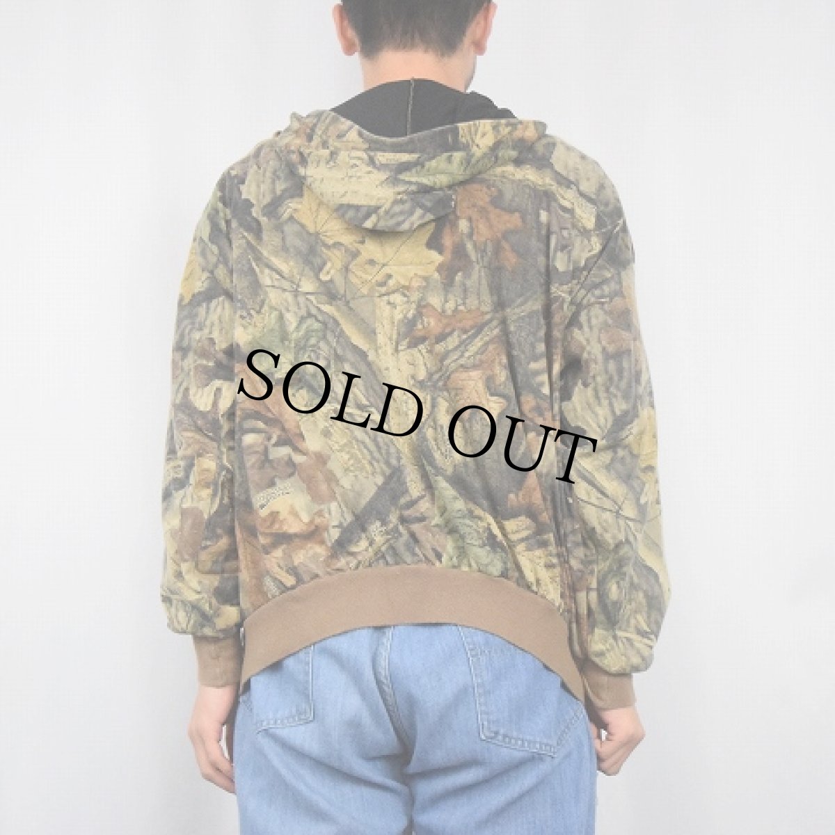 画像3: OUTDOOR OUTFITTER リアルツリーカモ柄 スウェットジップパーカー (3)