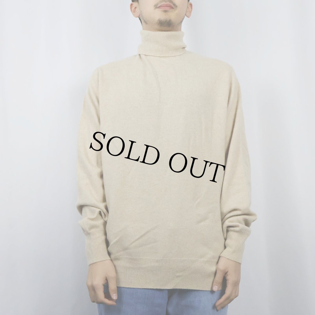 画像2: 〜80's F.R.TRIPLER&CO. SCOTLAND製 タートルネック カシミアニットセーター SIZE46 (2)