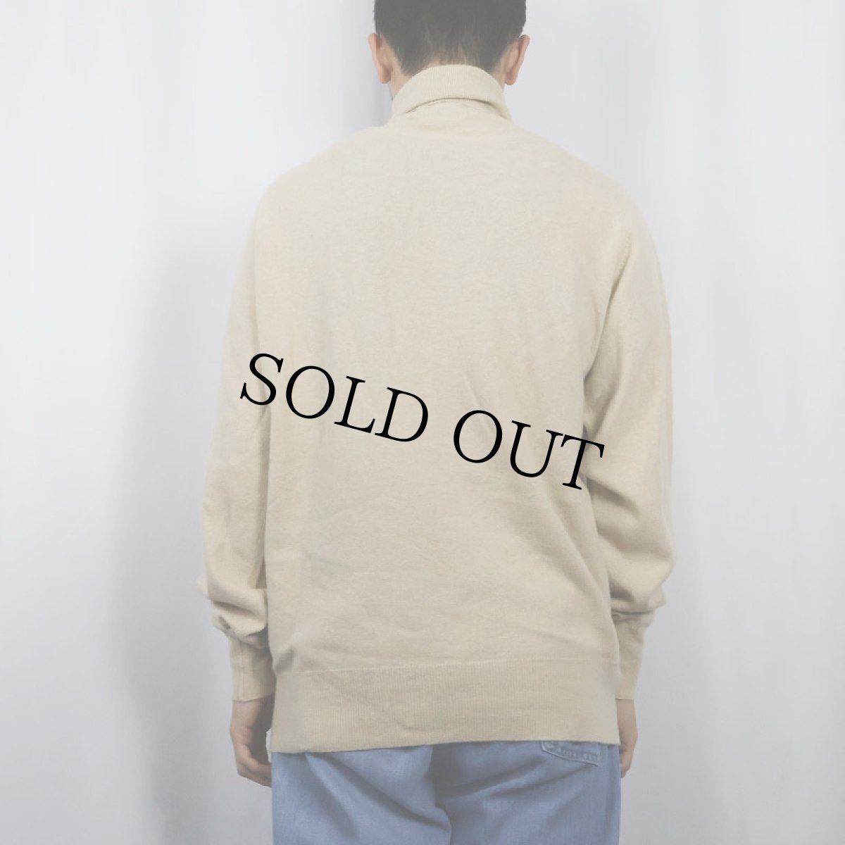 画像3: 〜80's F.R.TRIPLER&CO. SCOTLAND製 タートルネック カシミアニットセーター SIZE46 (3)