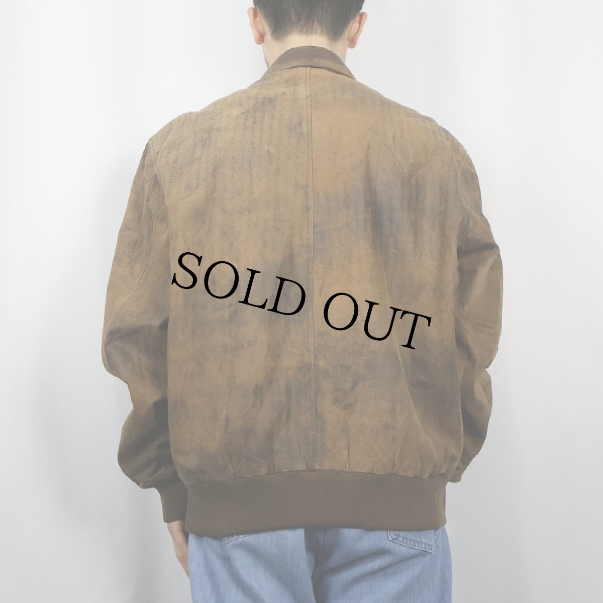 画像3: 80's〜 "A-2 TYPE" レザーフライトジャケット XL (3)