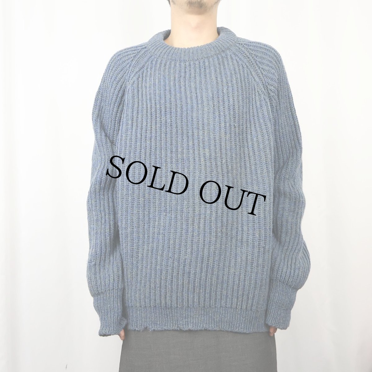 画像2: 70's JAMES PRINGLE SCOTLAND製 ミックスカラー ウールニットセーター XL (2)