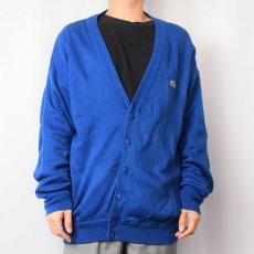 画像2: 70〜80's CHEMISE LACOSTE ロゴワッペン アクリルニットカーディガン SIZE2 (2)