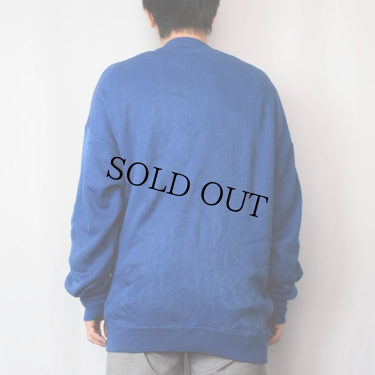 画像3: 70〜80's CHEMISE LACOSTE ロゴワッペン アクリルニットカーディガン SIZE2 (3)