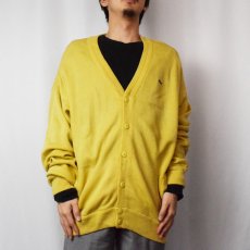 画像2: 70〜80's CHEMISE LACOSTE ロゴワッペン アクリルニットカーディガン SIZE3 (2)