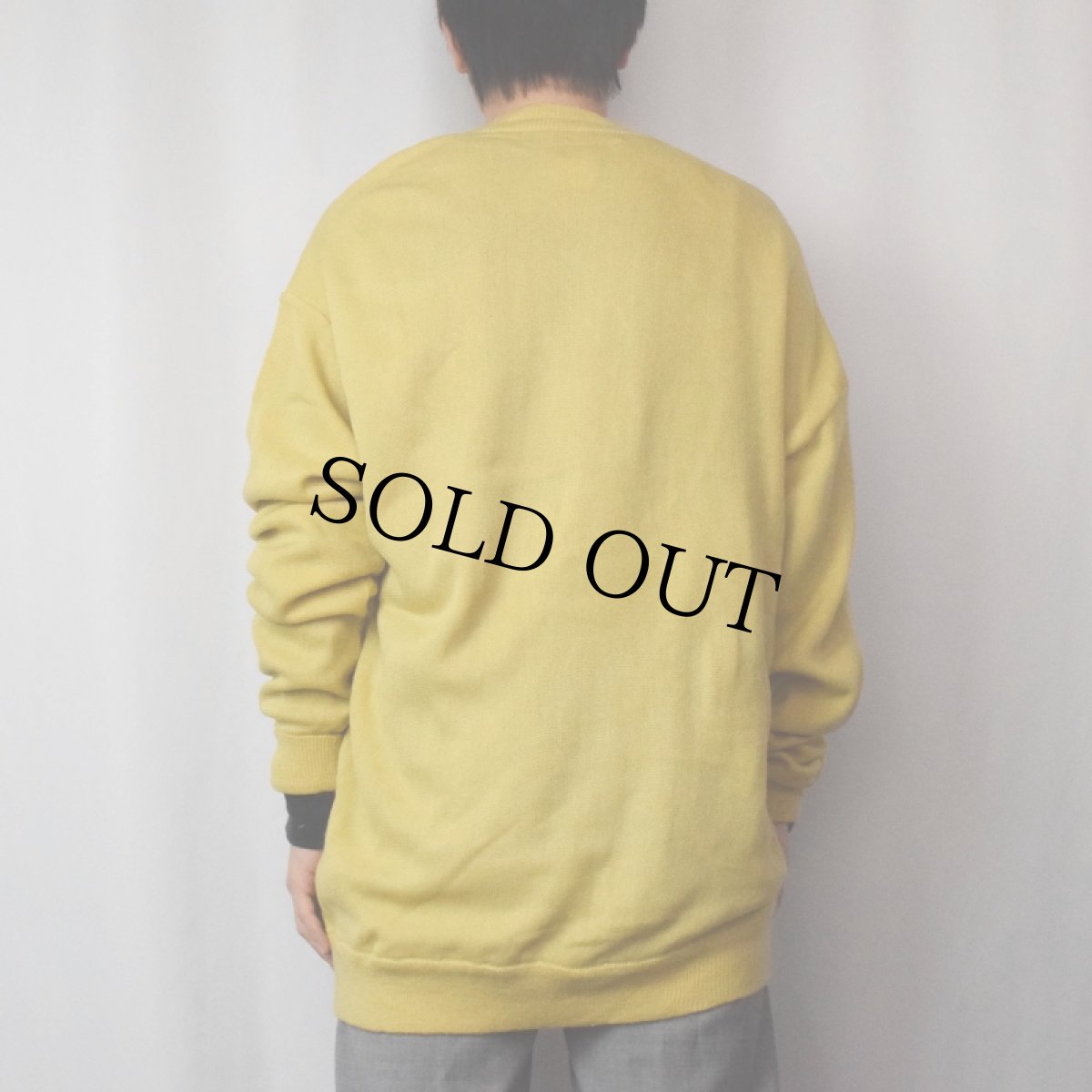 画像3: 70〜80's CHEMISE LACOSTE ロゴワッペン アクリルニットカーディガン SIZE3 (3)