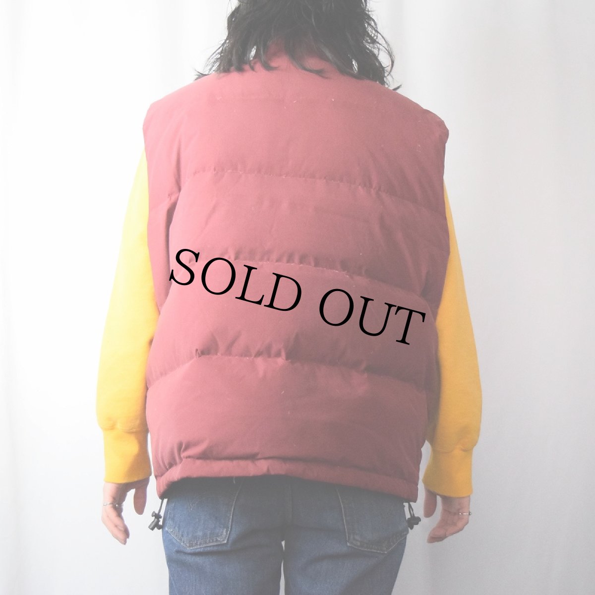 画像5: 2000's Champion ロゴ刺繍 ナイロンダウンベスト XXL (5)