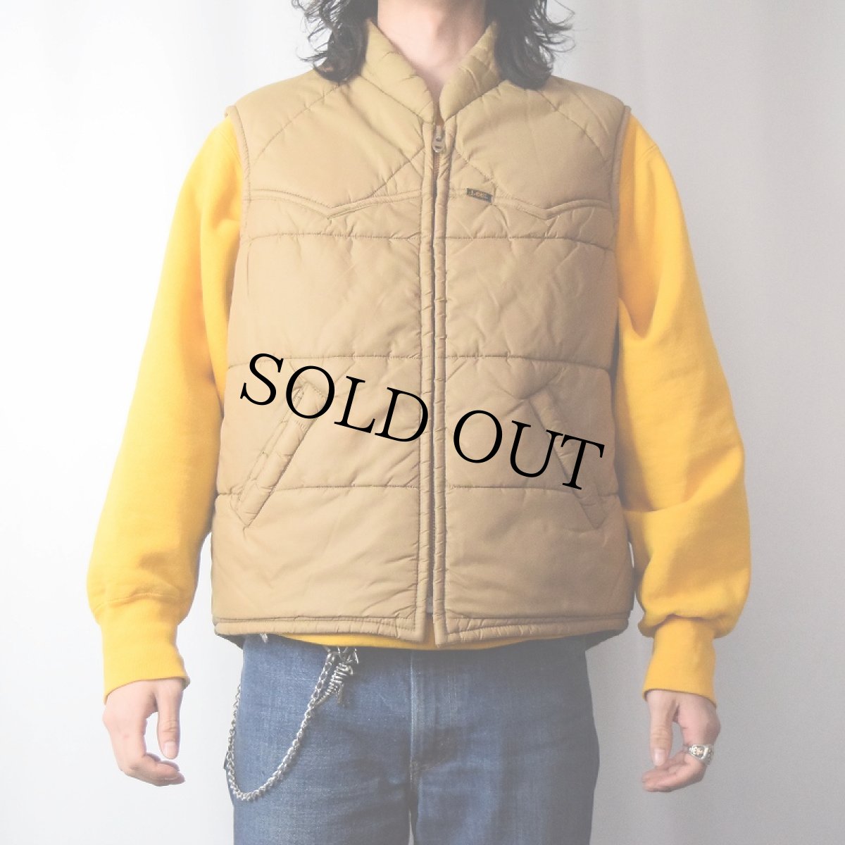 画像2: 70〜80's Lee USA製 "STORM RIDER" 中綿入り ナイロンベスト L (2)