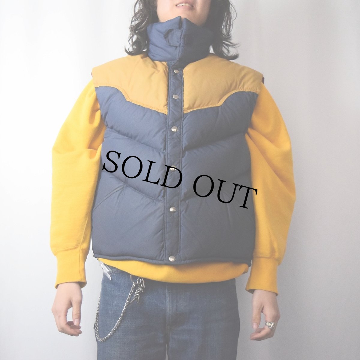 画像2: 70〜80's William Barry USA製 ウエスタンダウンベスト XL (2)