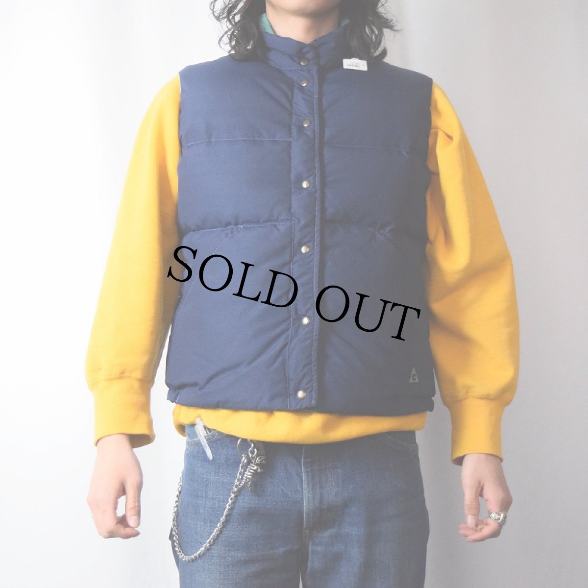 画像3: 〜90's GERRY ロゴ刺繍 リバーシブル ダウンベスト L (3)