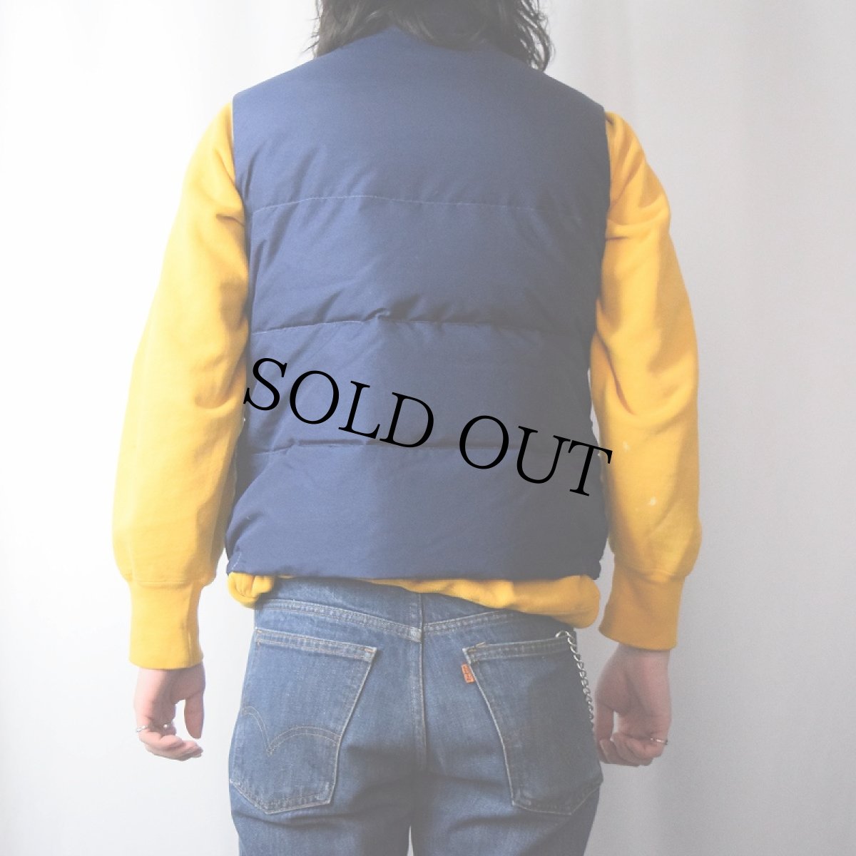 画像4: 〜90's GERRY ロゴ刺繍 リバーシブル ダウンベスト L (4)