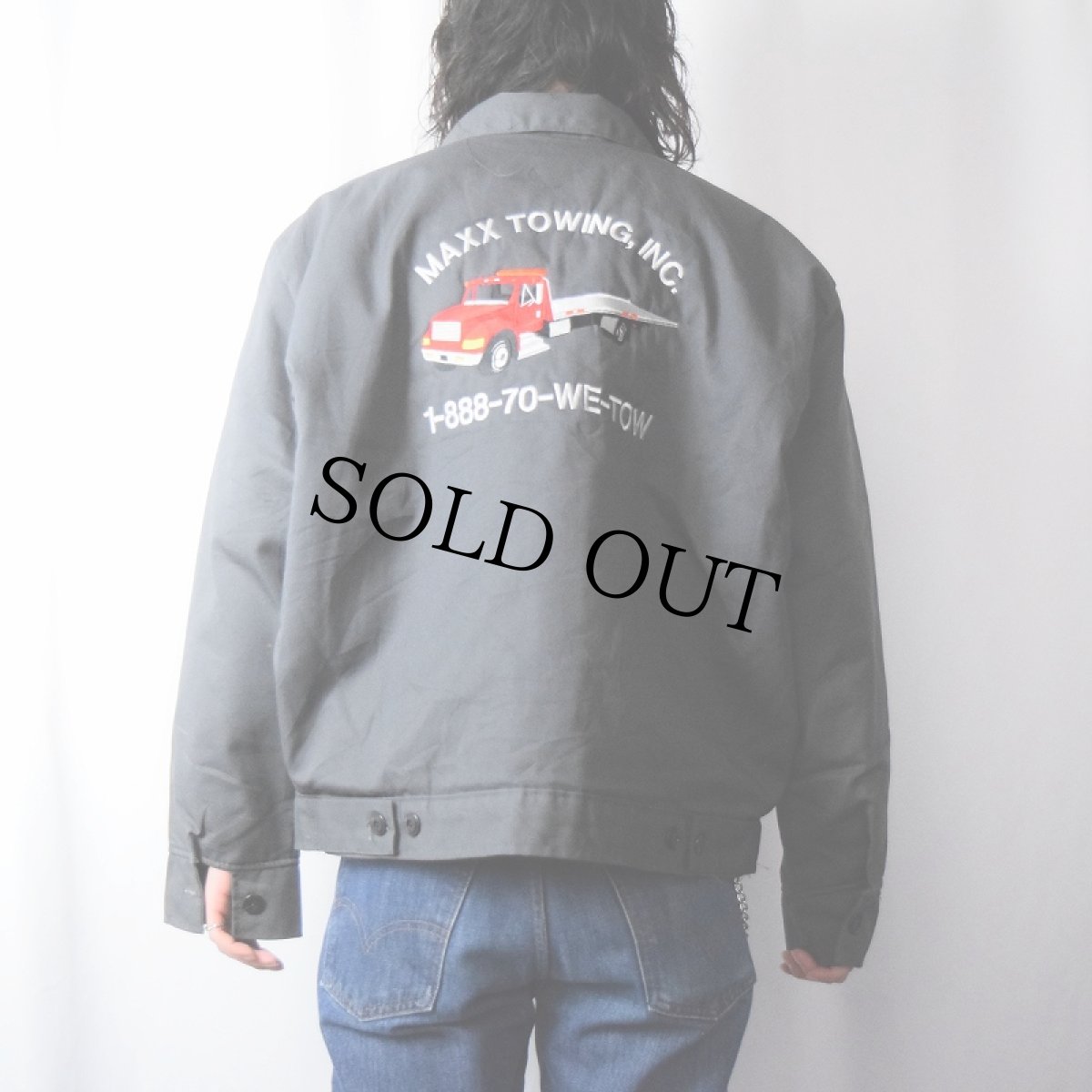 画像4: 90's Wear Guard USA製 "MAXX TOWING, INC." キルティングライナー 刺繍入り ワークジャケット (4)