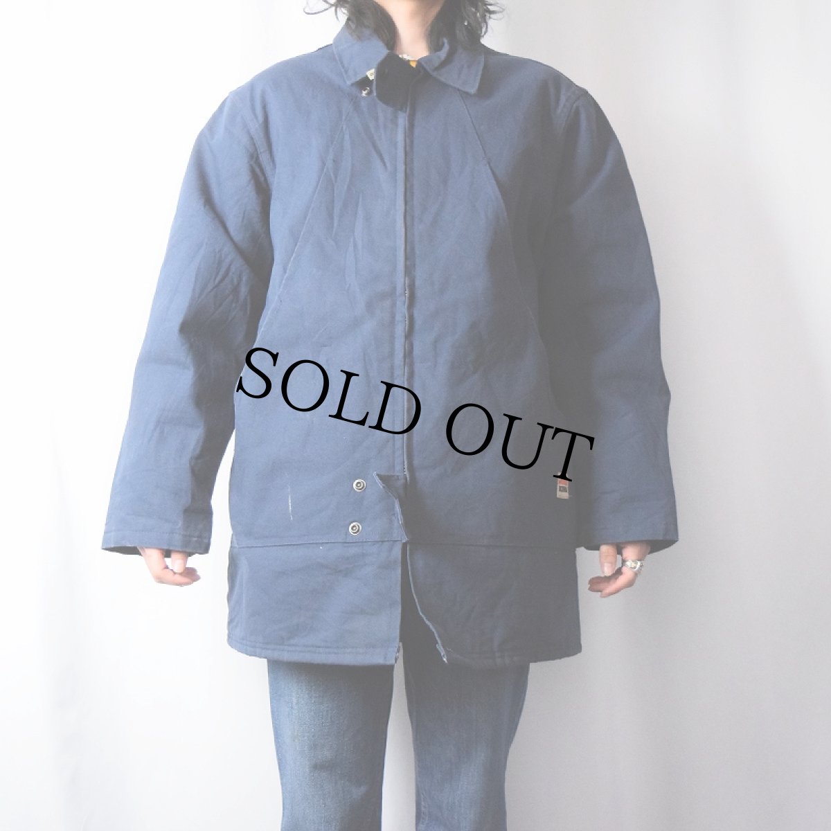 画像2: 【SALE】 WORK KING CANADA製 中綿入り キルティングライナー ダックワークジャケット M (2)