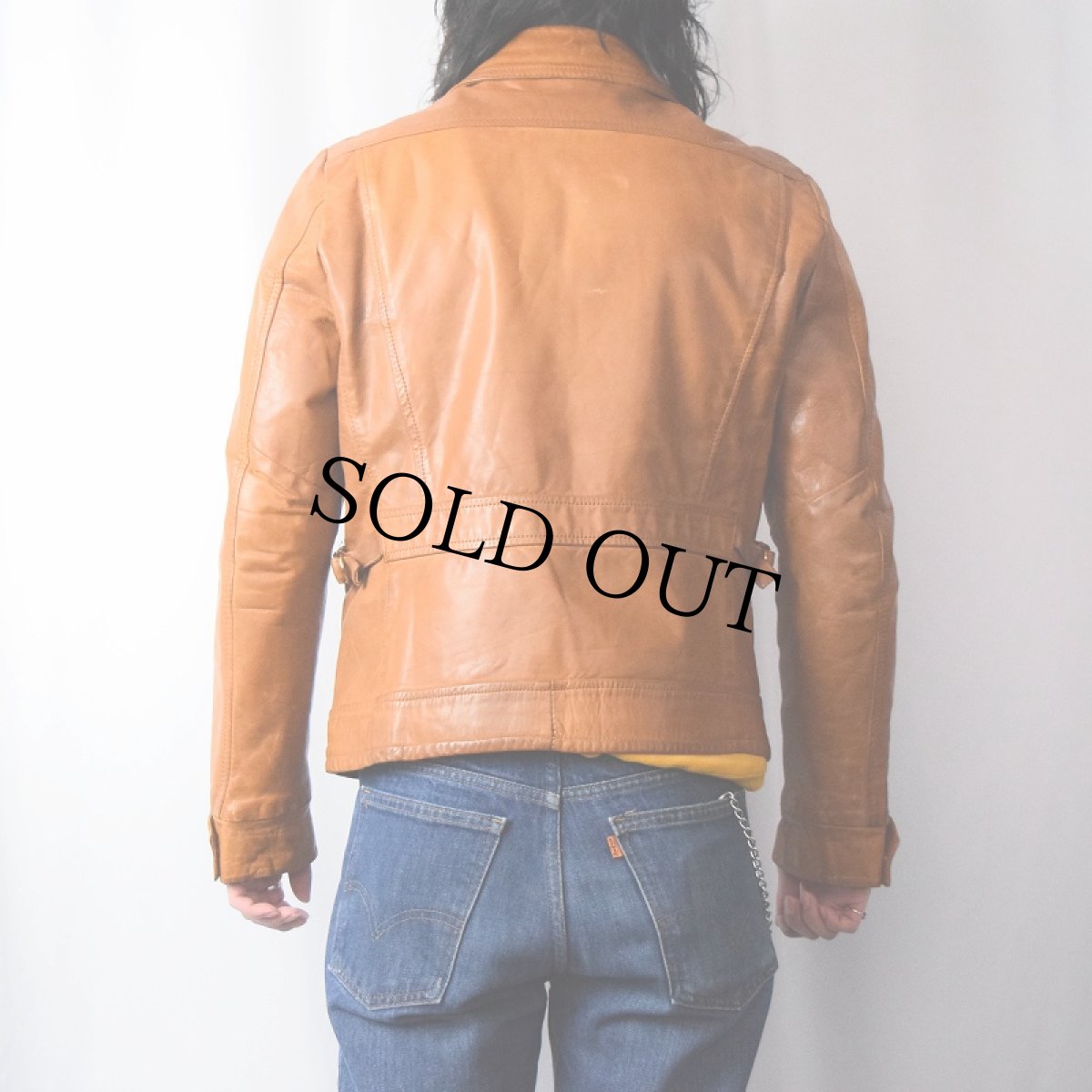 画像3: 70's William Barry ブランケットライナー レザースポーツジャケット SIZE40 (3)