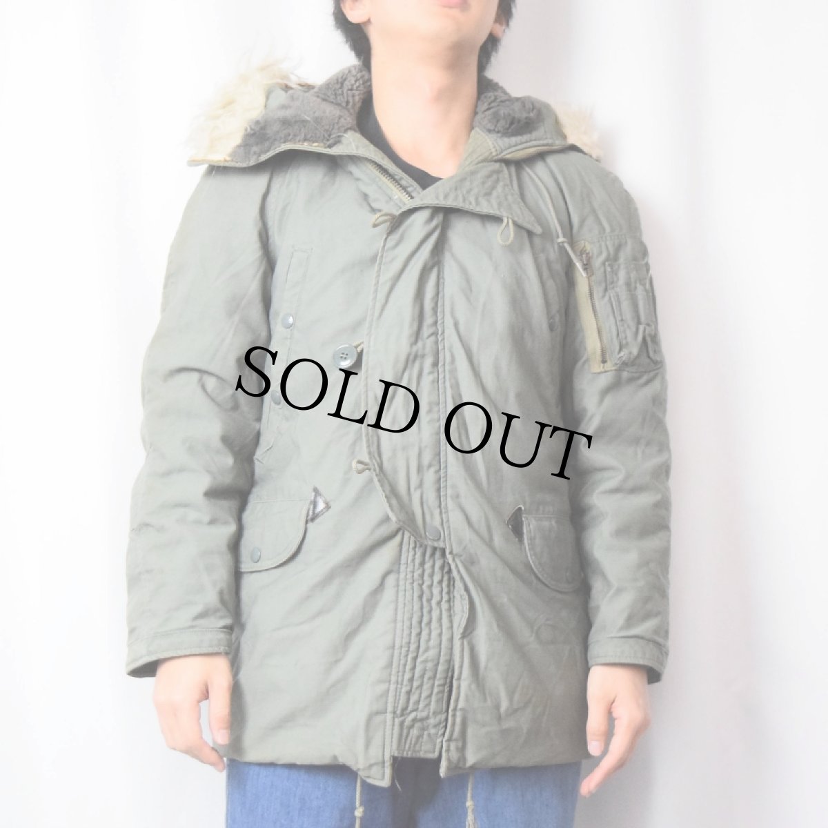 画像2: 70's USAF N-3B フライトジャケット XX-SMALL (2)