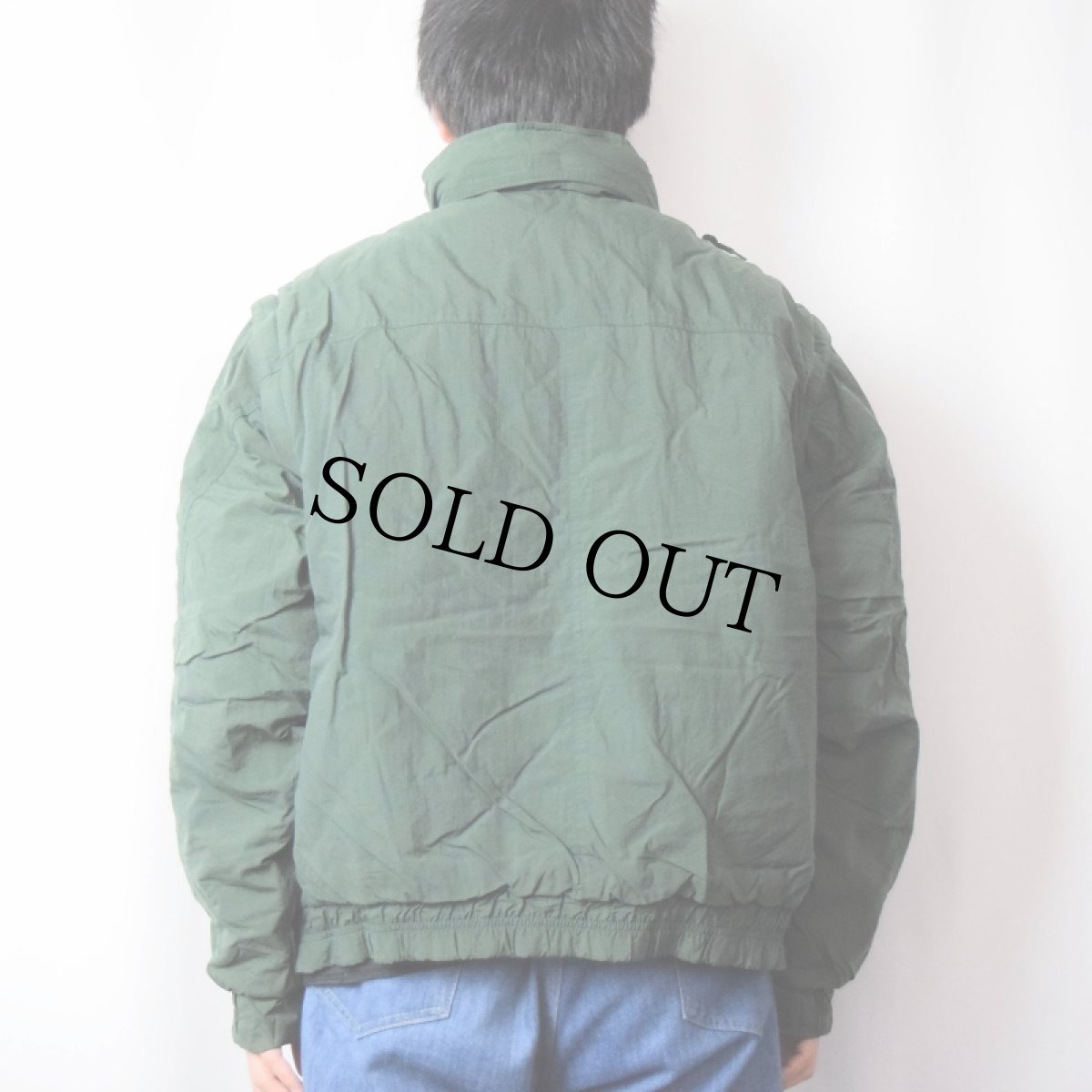 画像3: 90's SIBERIAN EXPEDITION 中綿入り 2WAY ドッキング ナイロンジャケット GREEN L (3)