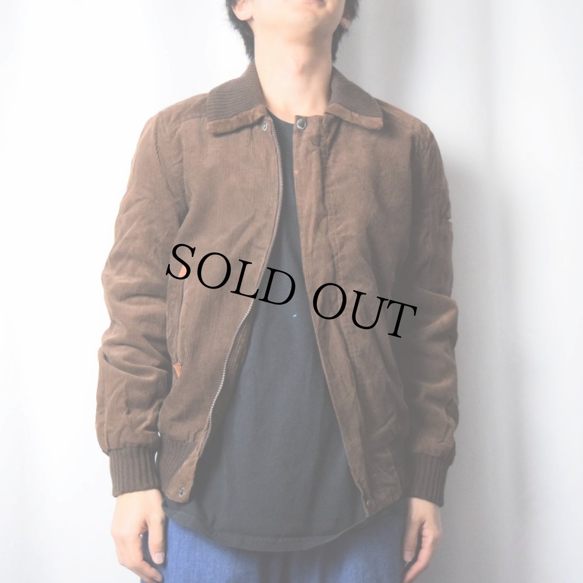 画像2: 70's〜 C&A UK製 コーデュロイジップジャケット BROWN SIZE40 (2)