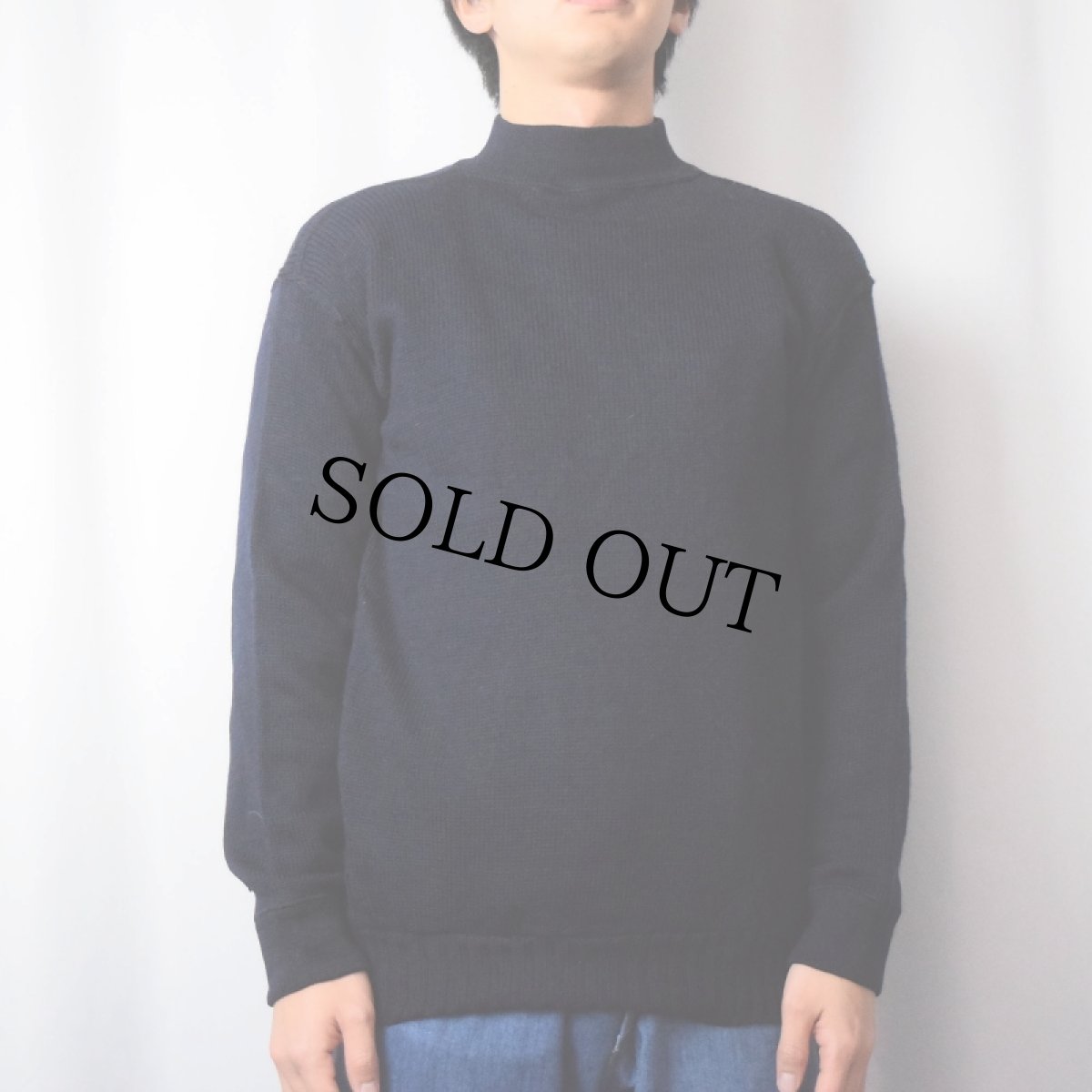 画像2: 70's U.S.NAVY GOBウールニットセーター NAVY LARGE (2)