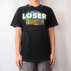 画像2: 90's SUB POP "LOSER" レコードレーベルプリントTシャツ M (2)