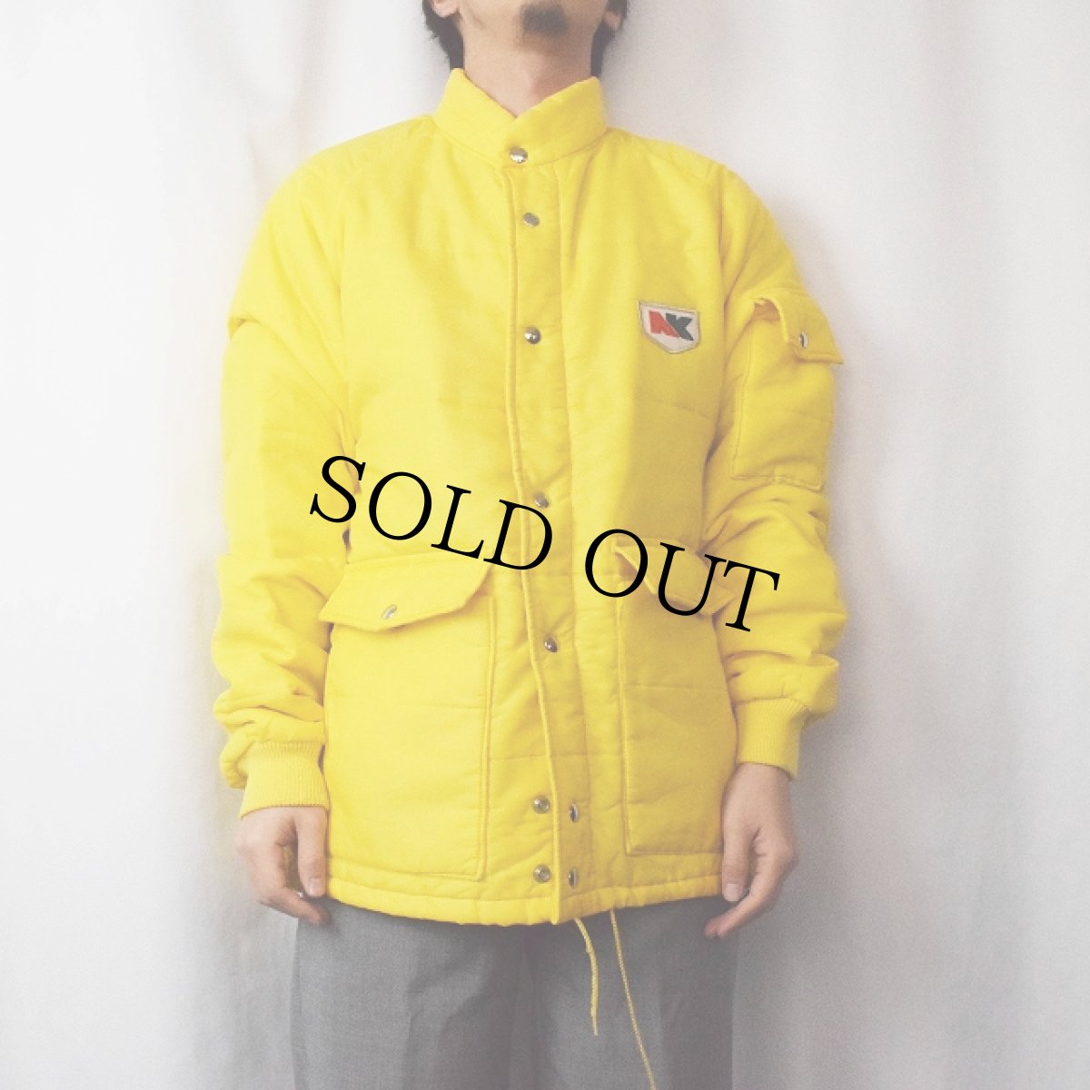 画像5: 70's Swingster "NK" パッチ付き 中綿入り レーシングジャケット L (5)