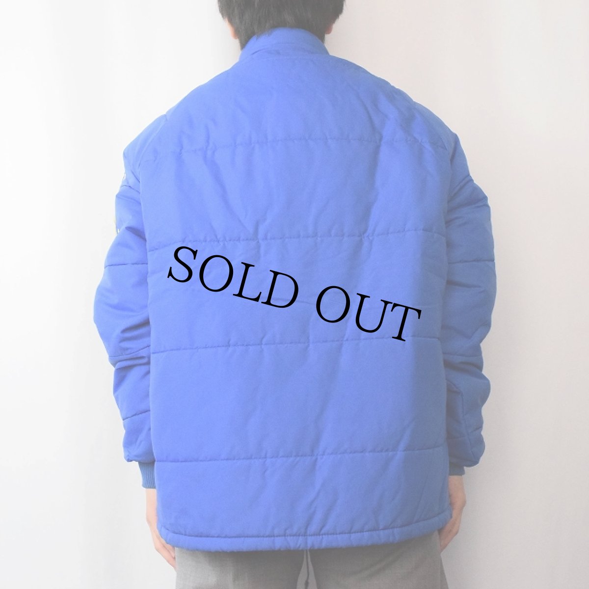 画像3: 70's Swingster "MICHELIN" パッチ付き 中綿入り レーシングジャケット L (3)