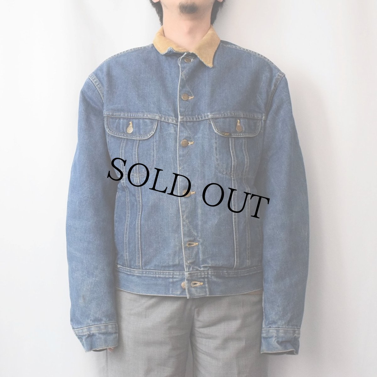 画像2: 70's Lee USA製 "STORM RIDER" ブランケットライナー デニムジャケット SIZE48L (2)