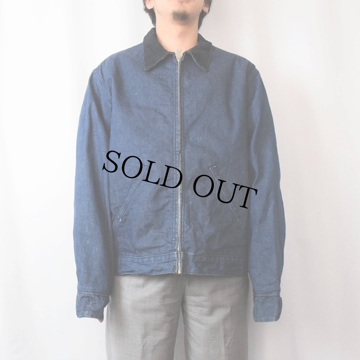 画像2: 70〜80's Sears Work'n Leisure ブランケットライナー デニムカバーオール XL (2)